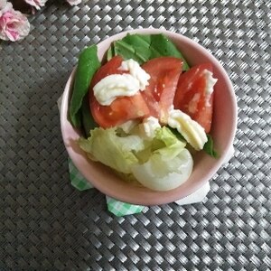 たっぷりトマトの野菜サラダ